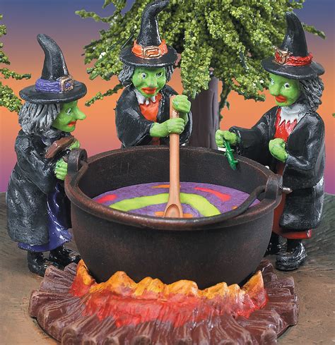 Wtiches around a cauldron